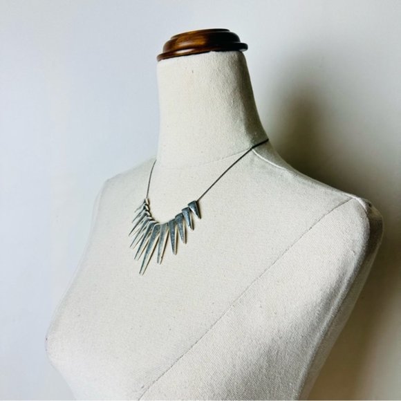 Vintage Silver Colour Tribal Goth Necklace - Picture 4 of 7